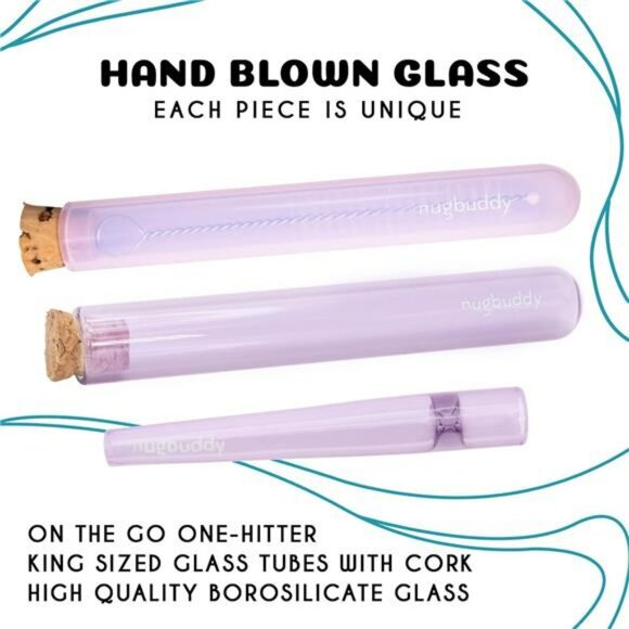 Pink smell proof storage case with glass jar tubes travel lockable organizer bag - Picture 4 of 7